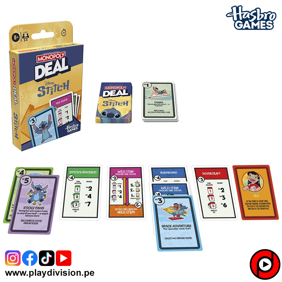 Monopoly Deal - Disney Stitch - Imagen 2
