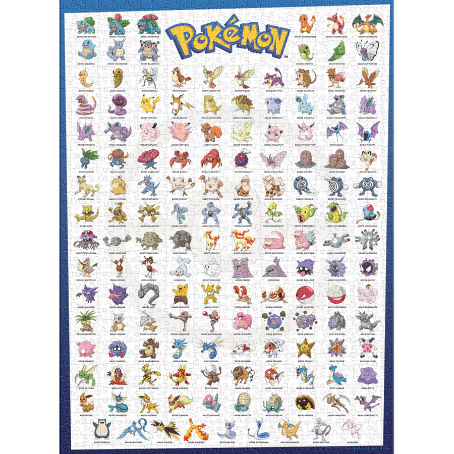 Pokémon Edición Original (151 Pokémon) - Rompecabezas de 1000 Piezas - Imagen 2