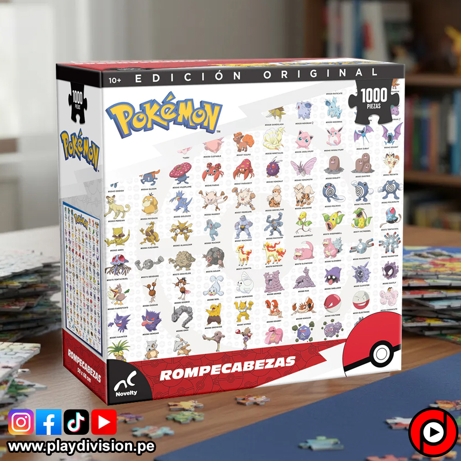 Pokémon Edición Original (151 Pokémon) - Rompecabezas de 1000 Piezas