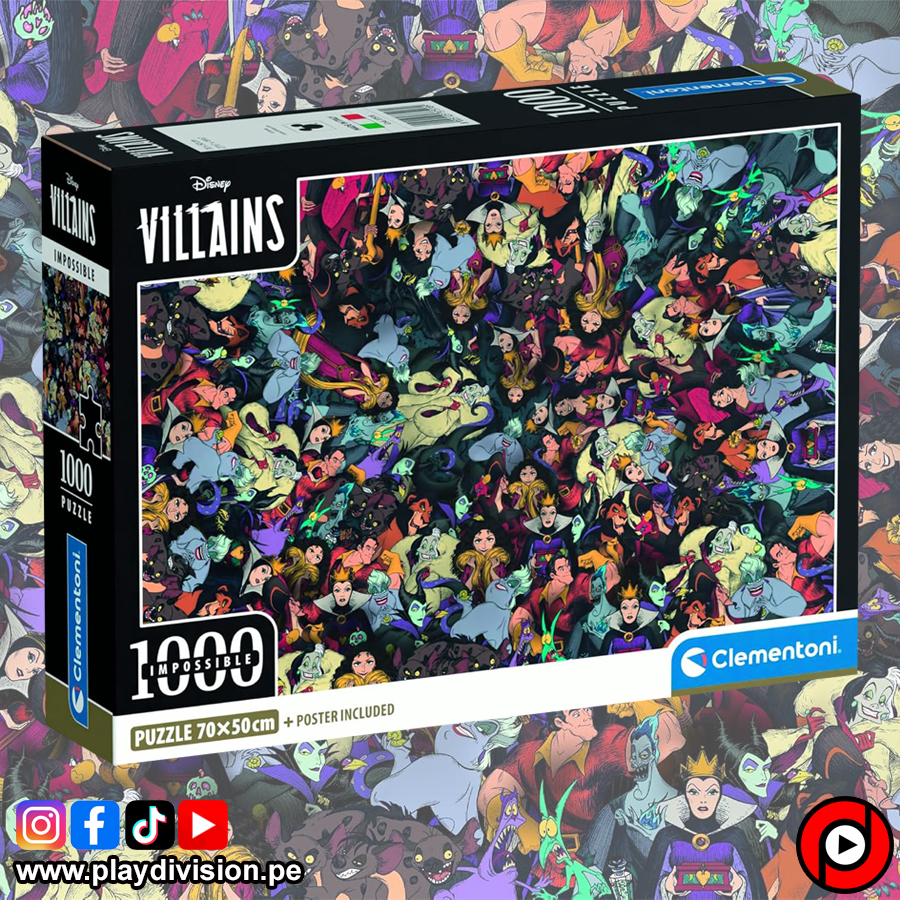 Disney Villanos - Rompecabezas Imposible de 1000 piezas